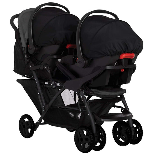Graco Stadium Duo Geschwisterwagen 2x15 kg, Black/Grey