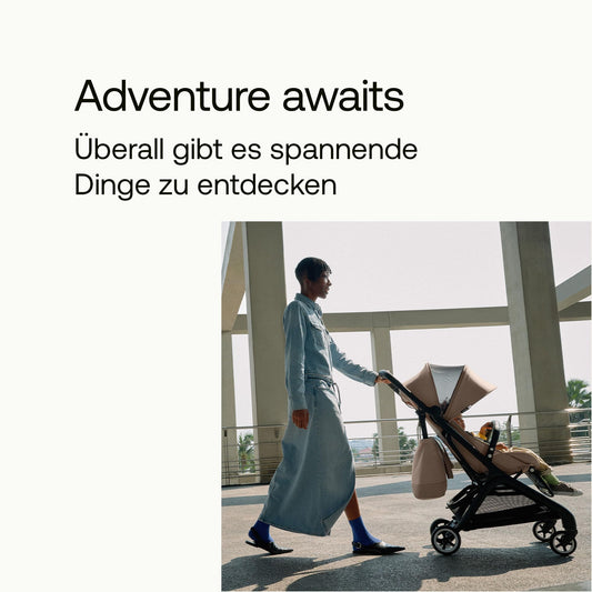 Bugaboo Butterfly Reisebuggy, kompakt, Schwarz